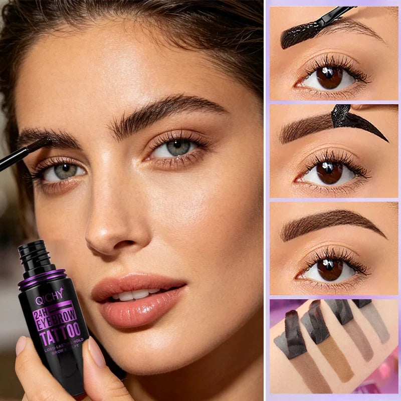 Tear-Off Dye Eyebrow Cream Waterproof Long-Lasting | Qme Eyebrow Dye Cream Qme