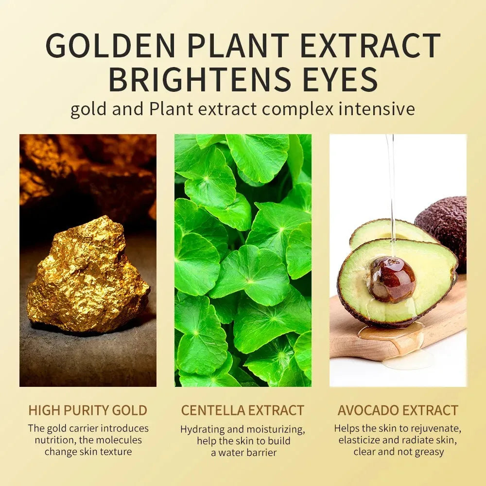 Avocado Gold Collagen Eye Mask Patches 60/120 Pcs | LGRAMER Eye Mask Patches Qst