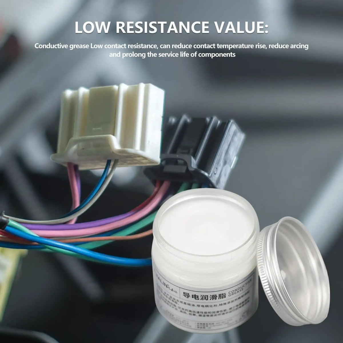 Electric Conductive Grease Gel – Low Resistance Lubrication Conductive Grease Qme
