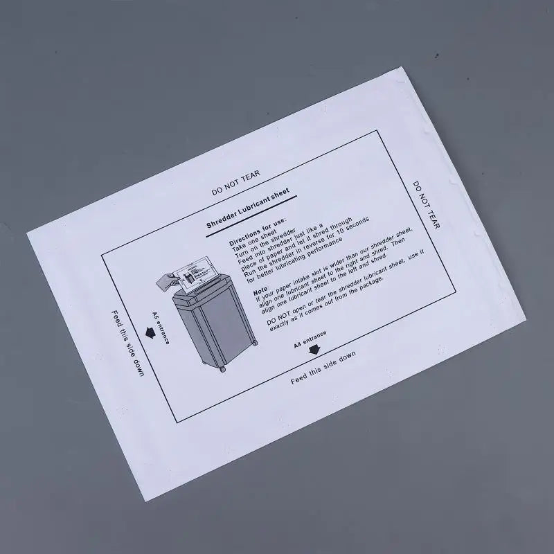 Shredder Lubrication Sheets 5-Pack | Oil-Filled, Portable Shredder Accessories Qme