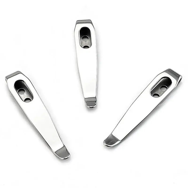 420 Stainless Steel DIY Folding Knife Back Clip | Waist Holster Knife Carry Clip Qst