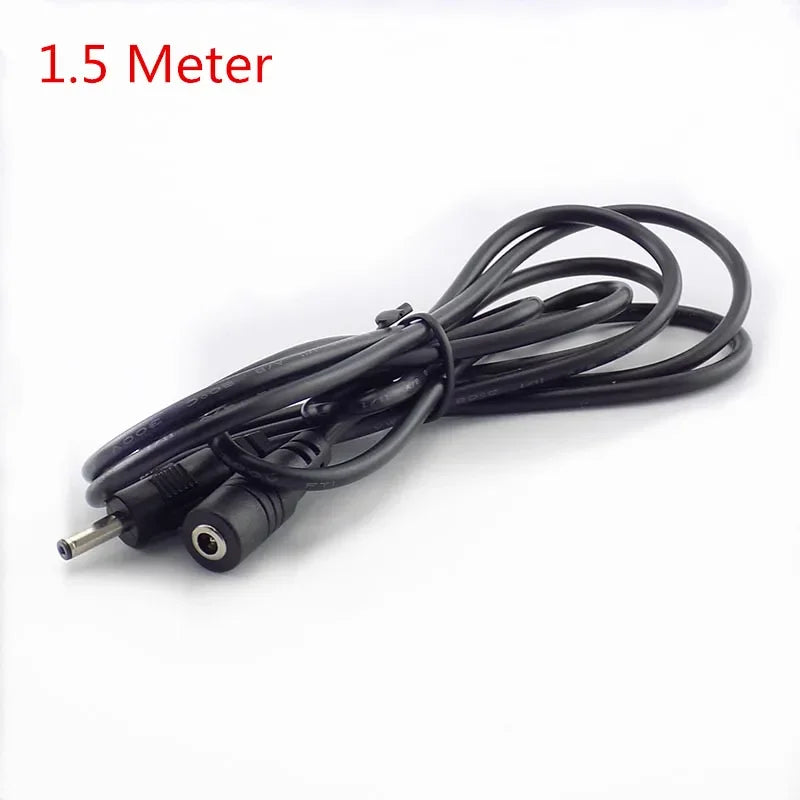 DC Power Extension Cable 3.5mm×1.35mm Female to Male 5V 2A DC Power Cable Qme 1.5 meters