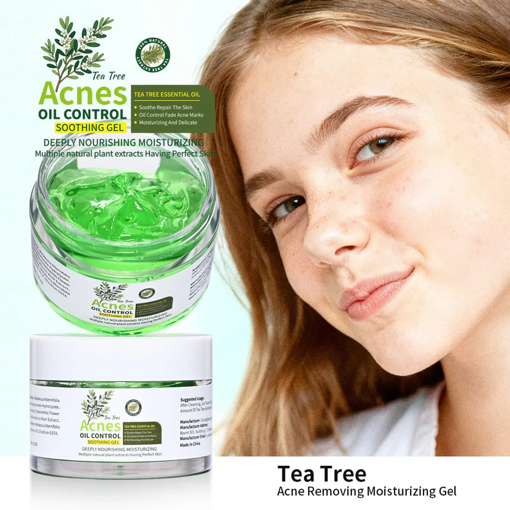 Organic Tea Tree Facial Gel – Brightening & Clarifying Facial Clarifying Gel Qme 50g