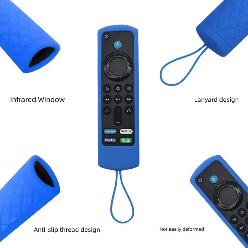 Silicone Remote Cover – Fire Stick 4K MAX 3rd Gen Case Remote Control Cover Qme