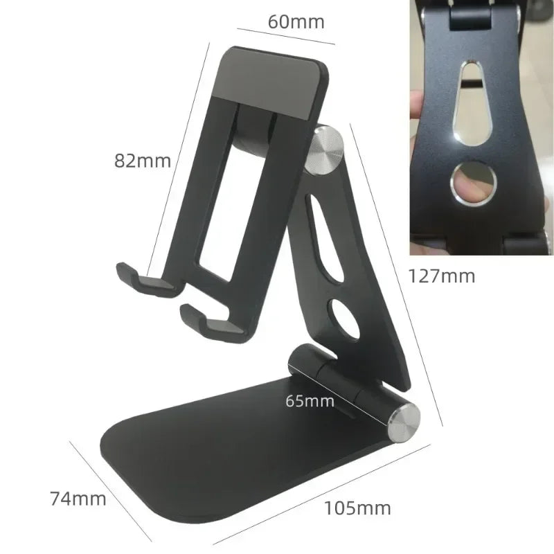Portable Colorful Folding Phone Stand | Universal Holder Phone Stand Qme P02 black