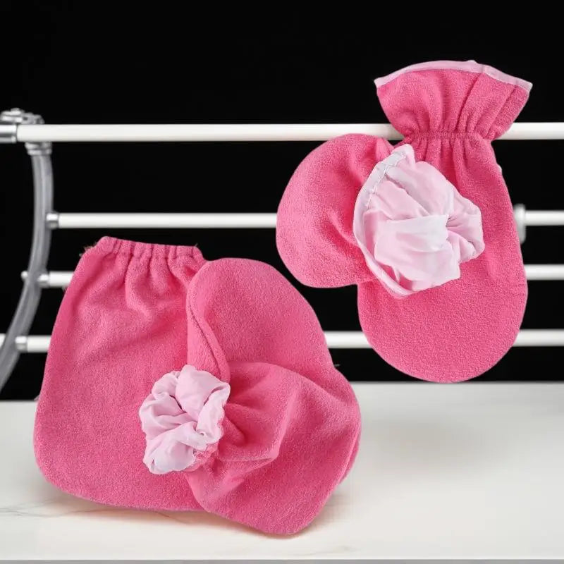 Women's Flannel Nail Care Gloves – Elastic Opening, 6 Colors Nail Care Gloves Qme