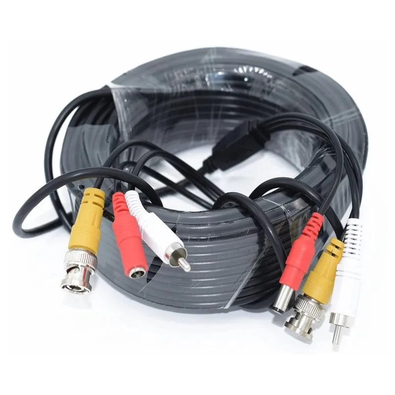 Surveillance Camera 2-in-1 RCA+DC Audio Power Cable Surveillance Camera Cable Qme