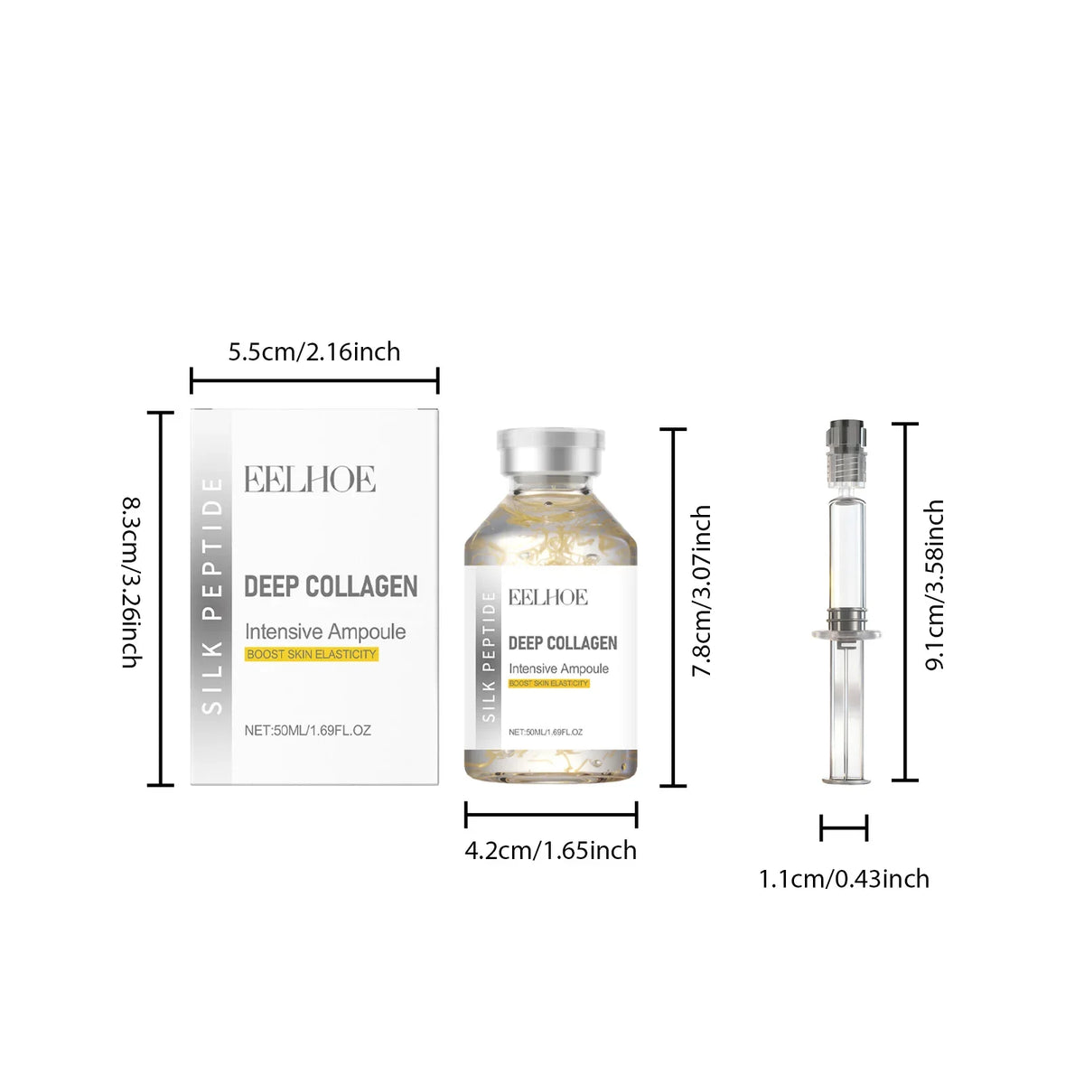 Silk Peptide Lifting Ampoule | Collagen Revitalizing Serum Collagen Lifting Serum Qme 1pcs