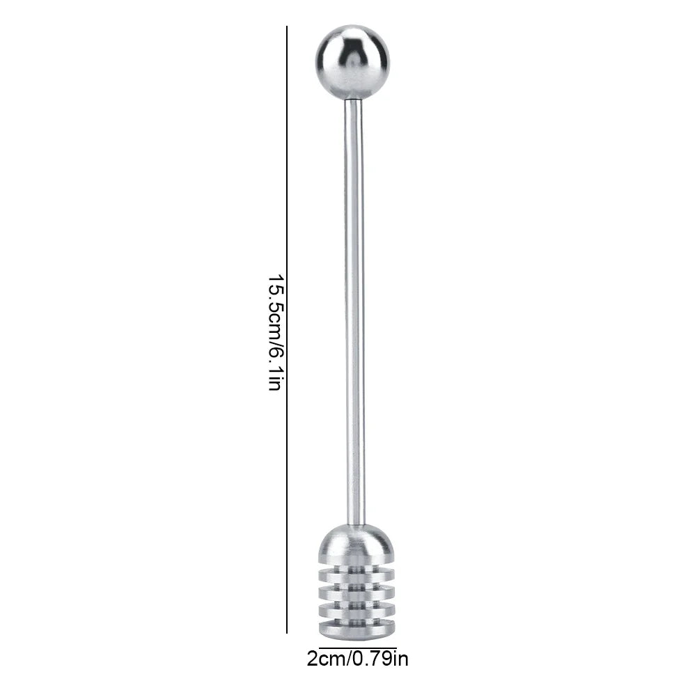 304 Stainless Steel Honey Dipper Drizzler & Stirrer Spoon Honey Dipper Spoon Qme
