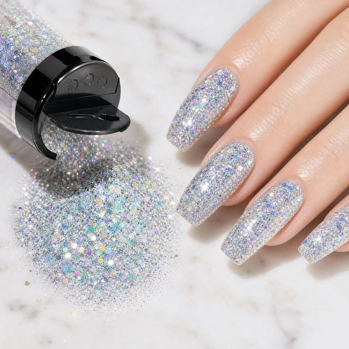 Fine Gold Foil Glitter Flakes – Body, Face, Nails & DIY Crafts Craft Glitter Flakes Qme