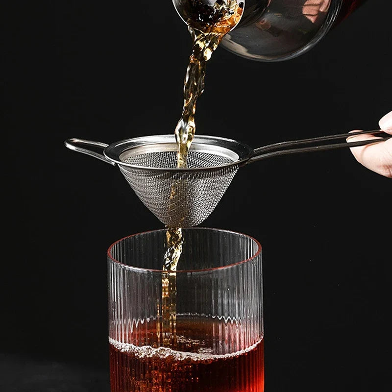 Fine Mesh Stainless Steel Conical Cocktail Strainer Cocktail Bar Strainer Qme