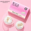 Mini Flocked Thumb Powder Puffs 2-Pack | Loose Setting Makeup Makeup Powder Puff Qme 16453