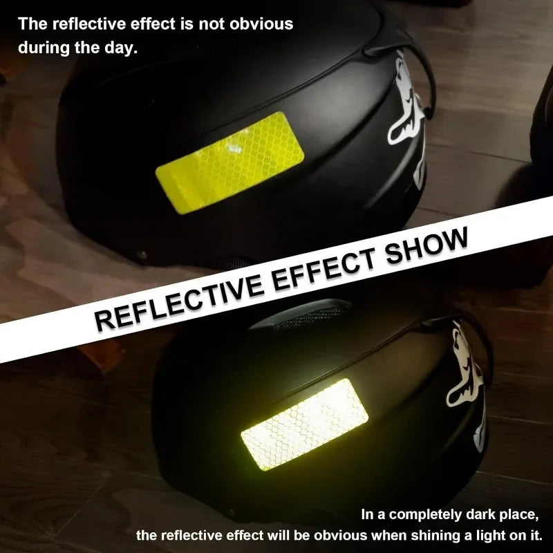 Reflective Safety Warning Stickers for Cars & Motorcycles Reflective Safety Stickers Qme