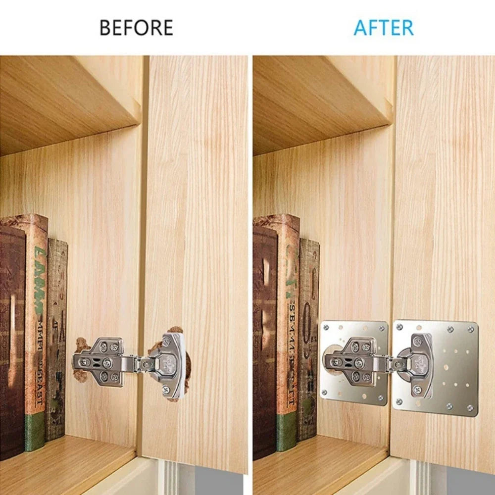 Stainless Steel Door Hinge Repair Plate 9×9cm | 5 Colors Hinge Repair Plate Qme