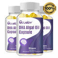 Algal Oil DHA & EPA Omega-3 Capsules – Brain & Eye Support Omega-3 Supplement Qst 120 count-3 bottle