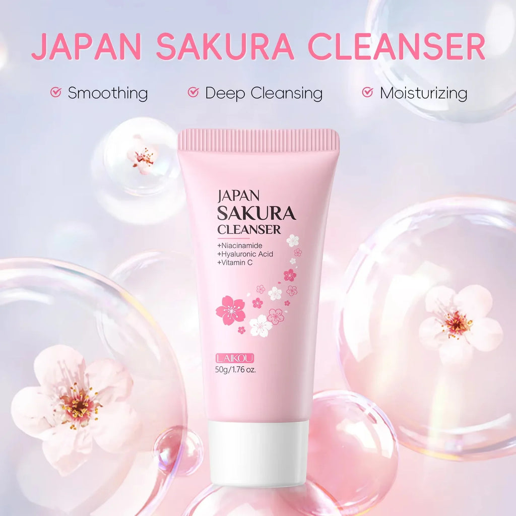 Sakura Facial Cleanser – Oil Control, Pore Cleanse & Moisture Facial Cleanser Qme