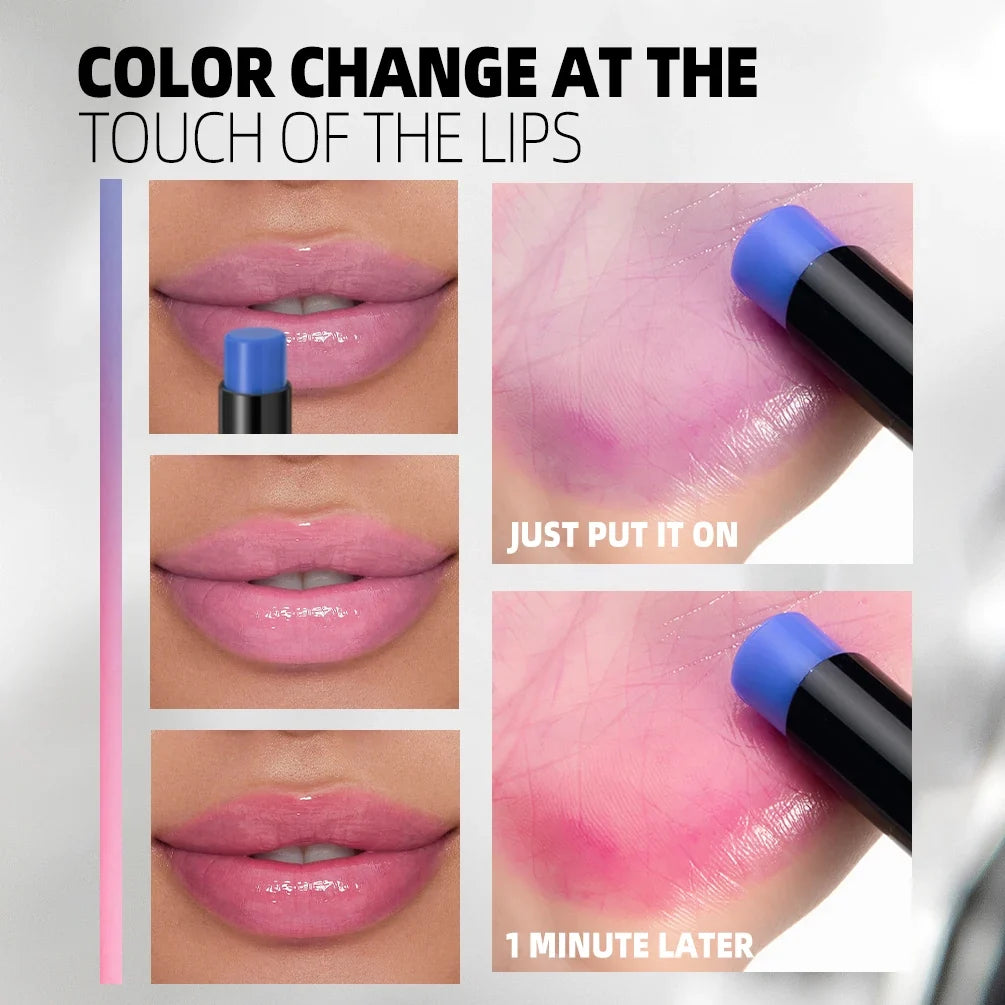 QIBEST Color Changing Lip Balm – Moisturizing Lip Tint Color Changing Lip Balm Qme