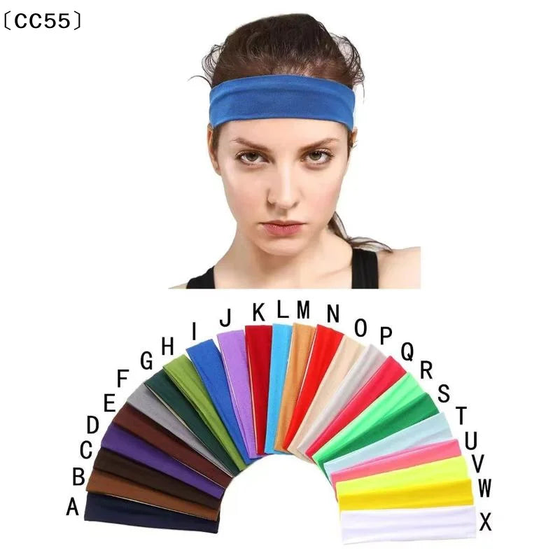 Retro Elastic Sweat-Wicking Sports Headband for Women Sports Headband Qst