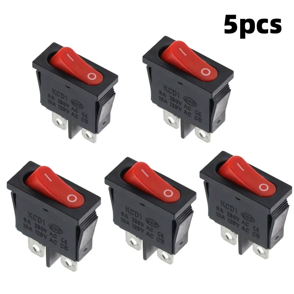 Thin Flat Manual Toggle Switch – Copper Instrument Transfer Switch Toggle Switch Qme red-5pcs