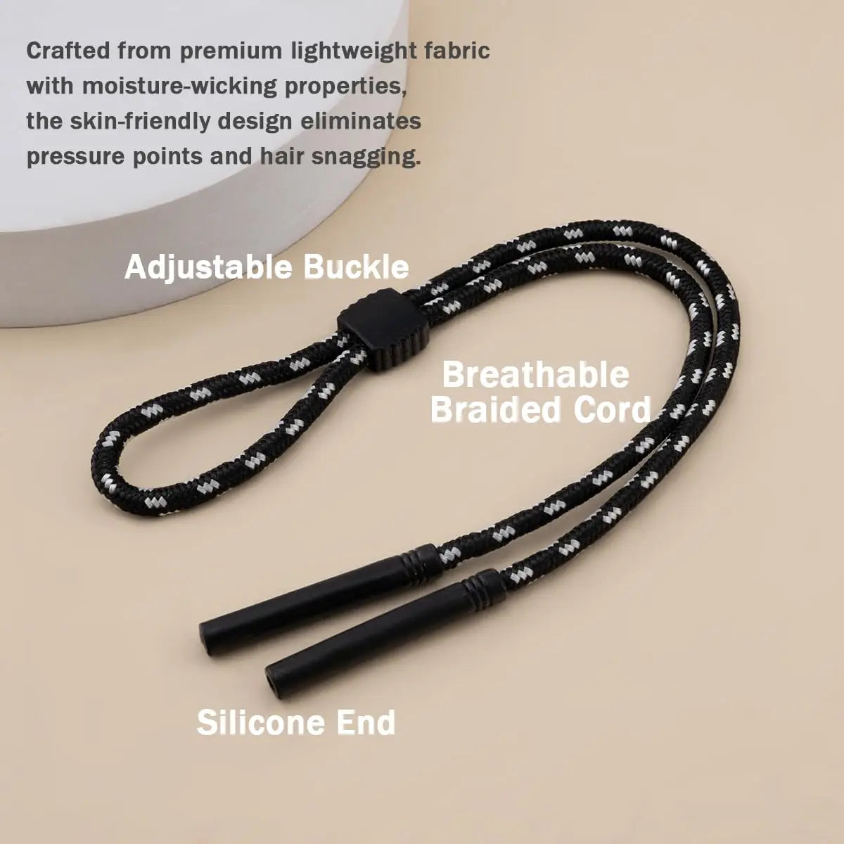 VOPHA Adjustable Nylon Glasses Strap – Anti-Loss Eyewear Lanyard Eyewear Strap Qst