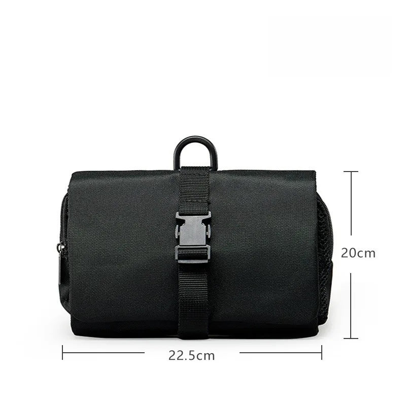 Large Folding Toiletry Bag with Hook | Travel Cosmetic Organizer Travel Toiletry Bag Qme