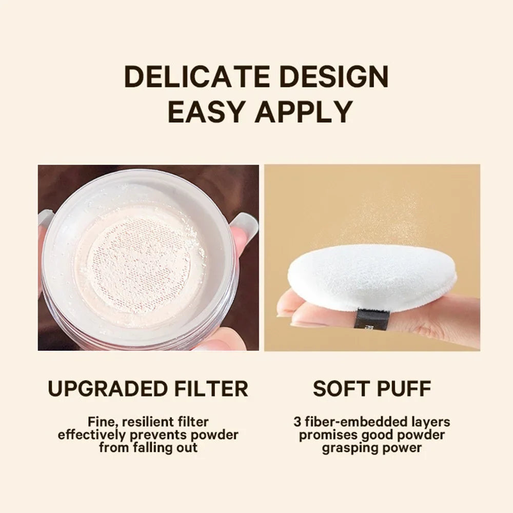 Waterproof Matte Loose Setting Powder – Oil Control & Brightening Loose Setting Powder Qme