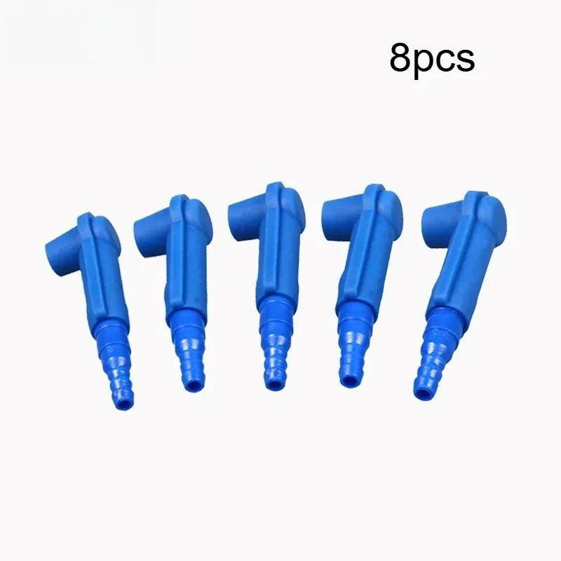 Brake Fluid Bleeder Tube Connector | 3-Stage Adjustable Hose Joint Brake Bleeder Connector Qme 8pcs