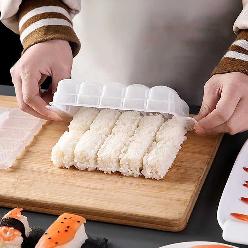 Clear Onigiri Rice Ball Mold – 5 & 10 Grid Sushi Mold Sushi Rice Mold Qst