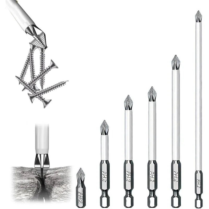 Magnetic Screwdriver Bits Set – Non-Slip Cross Head Alloy Steel Screwdriver Bit Set Qme