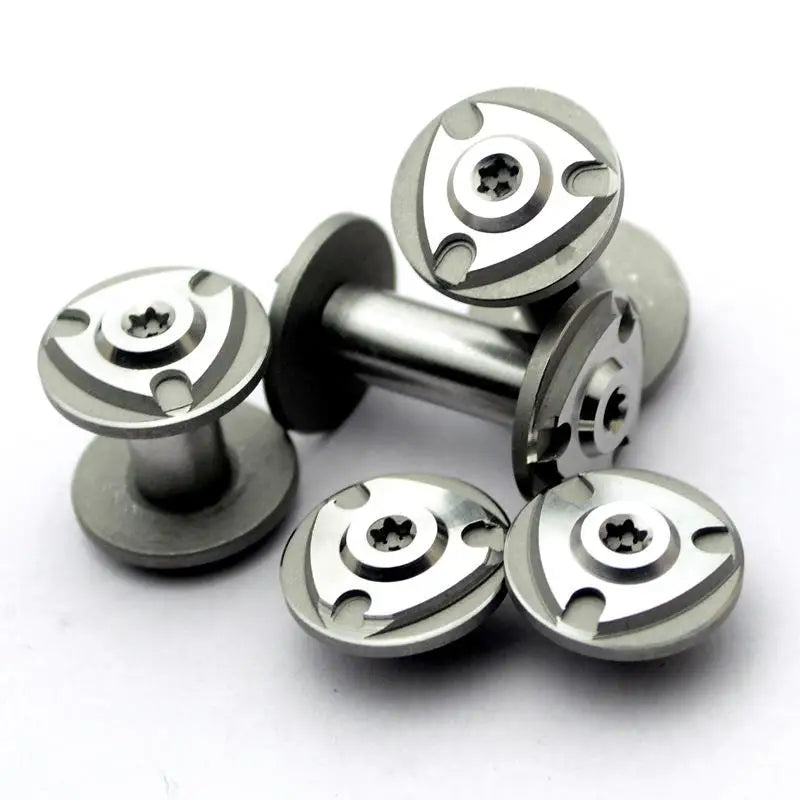 M4 Stainless Steel Knife Handle Screws – 2 Sets DIY Rivets Knife Handle Screws Qst Silver 6MM-6-2pcs