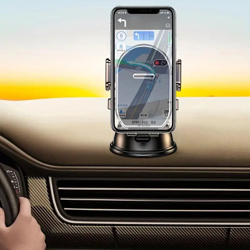 360° Car Suction Cup Phone Mount – Dashboard & Windshield Holder Car Phone Mount Qme