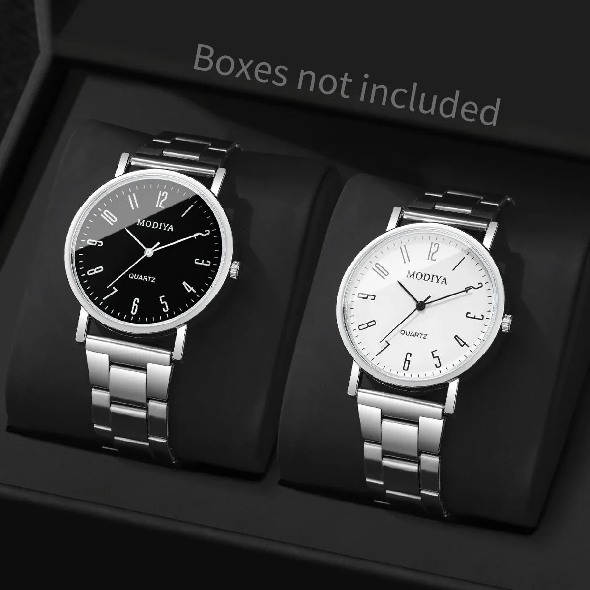 2-Pack Men's Analog Quartz Business Fashion Watches Men's Quartz Watch Qme 1