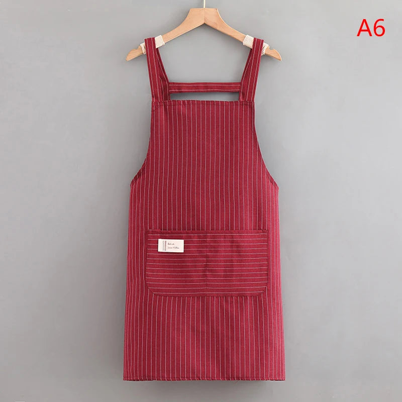 Oil-Proof Sleeveless Hanging Neck Kitchen Apron – Breathable Kitchen Apron Qst A6