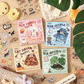 Cute Pet Die Cut Sticker Book 20 Sheets Retro Cartoon Die Cut Sticker Book Qme ABCD