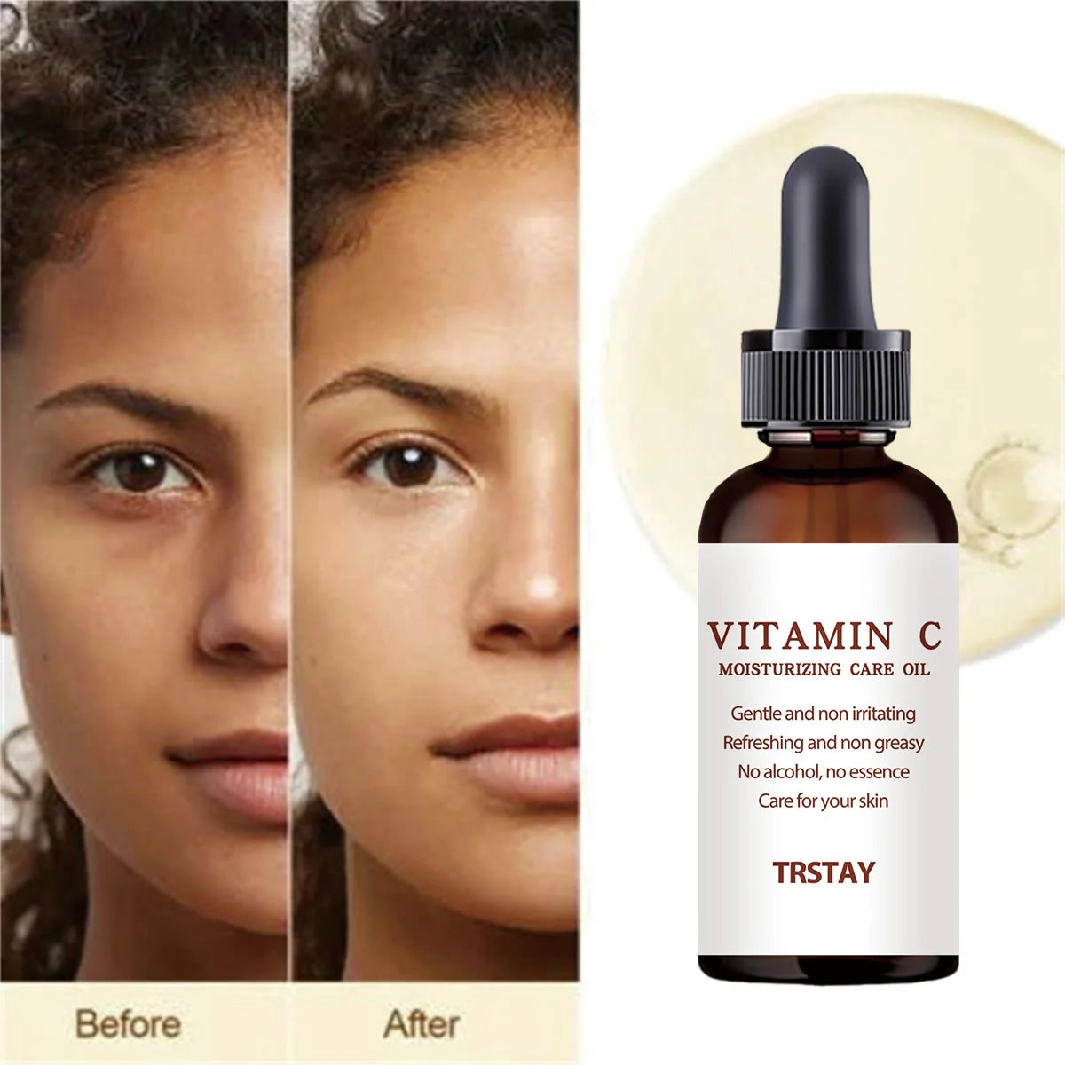 YRFKT Vitamin C Radiant Face Oil – Brightening Skin Serum Face Serum Oil Qst 5ml
