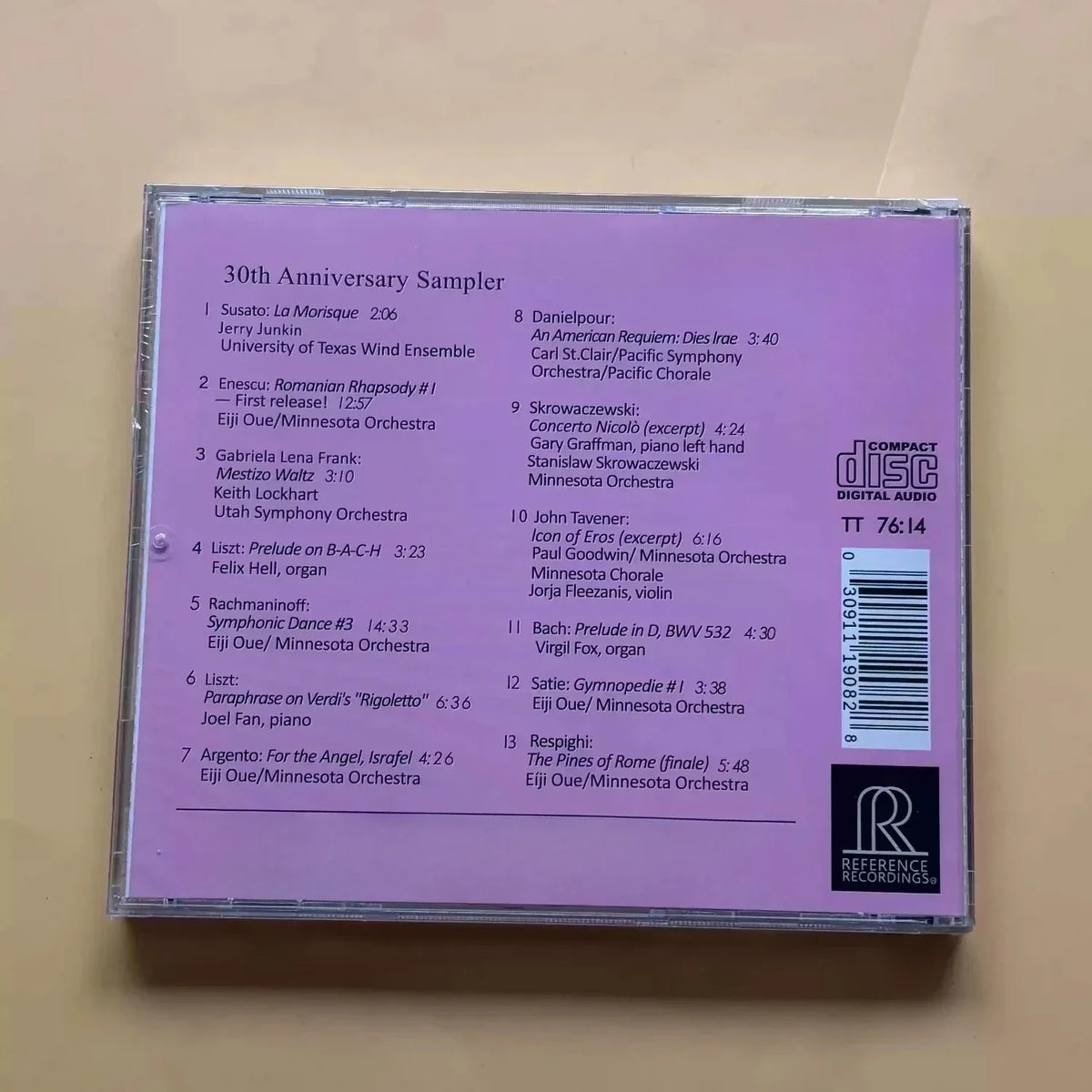 Audiophile Demo CD – Reference Recordings 30th Anniversary Audiophile Demo CD Qme