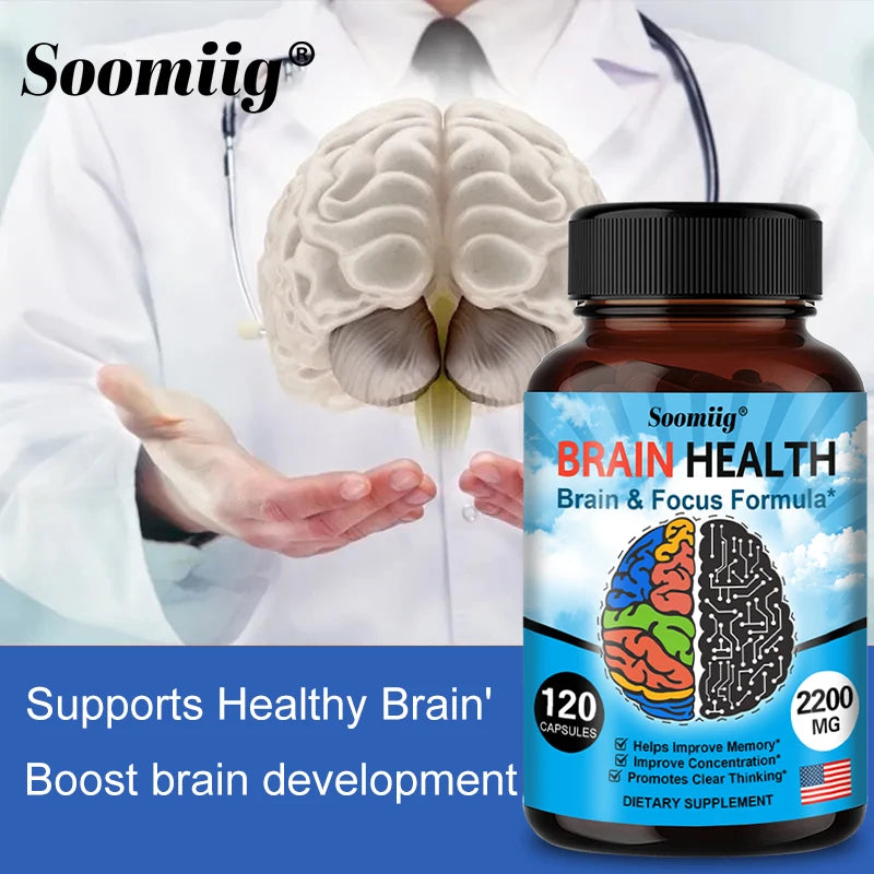 SOOMIIG Ginkgo Biloba Supplement – Focus & Brain Support Herbal Supplement Qst