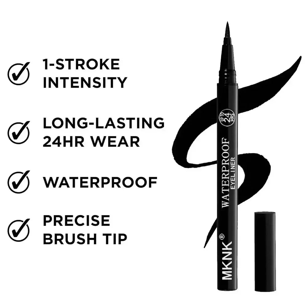 Black Quick-Dry Matte Eyeliner Pencil – 24H Waterproof Eyeliner Pencil Qme
