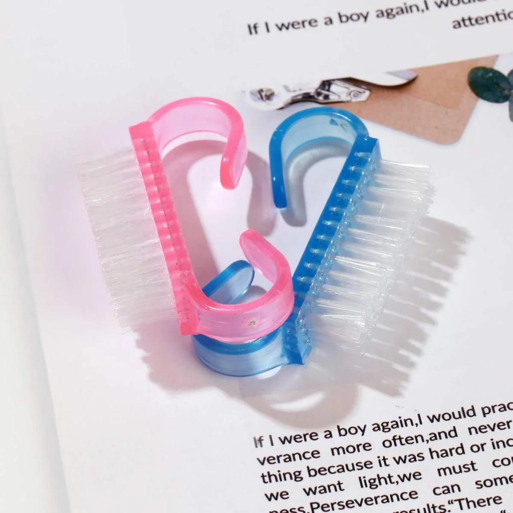 Soft Grip Nail Cleaning Brush Set – 10 Pack Manicure Tool Nail Cleaning Brush Qme