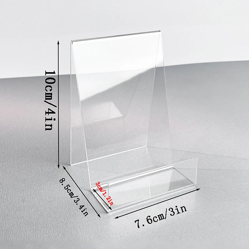 Clear Acrylic Comic Book & Magazine Display Stand Holder Acrylic Display Stand Qst