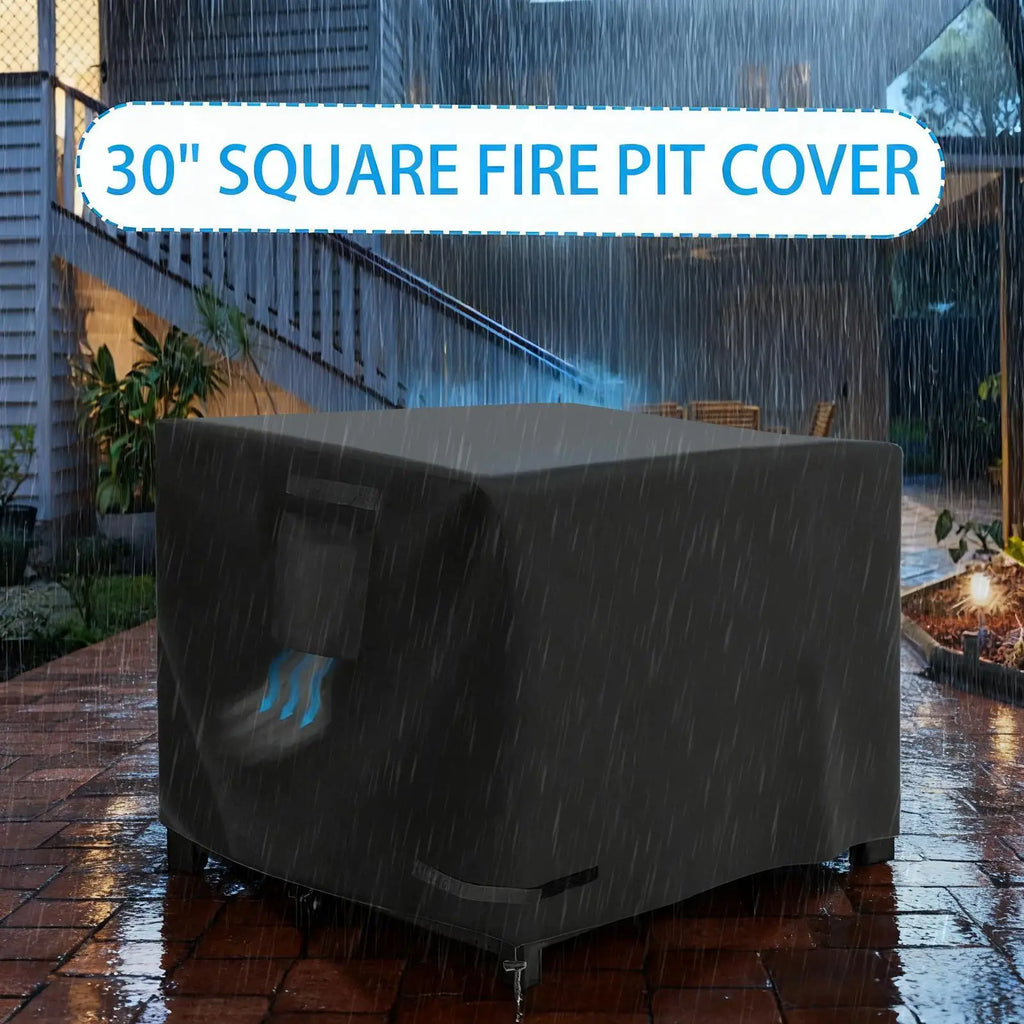 Waterproof Fire Pit Cover 30 Inch – Patio Porch Outdoor Fire Pit Cover Qme