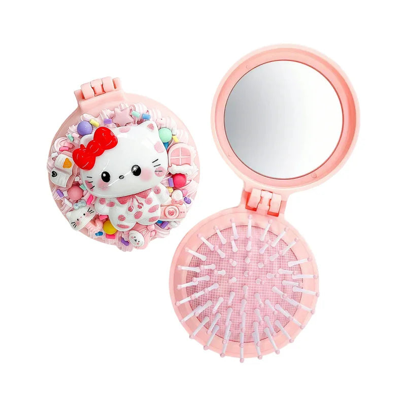 Kuromi DIY Mirror Cushion Comb Craft Kit | 12 Colors DIY Craft Kit Qme