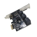 6-Port PCIe SATA III Expansion Card | 6Gbps SATA3 Controller PCIe Storage Controller Qme black