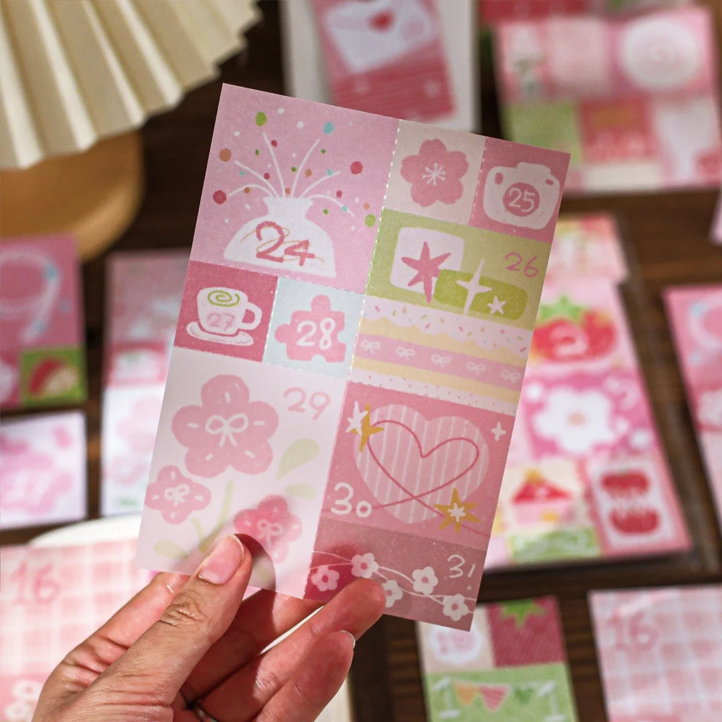 TIANZI Dual-Material Sticky Notes Creative Memo Pads – 6 Colors Creative Sticky Notes Qme