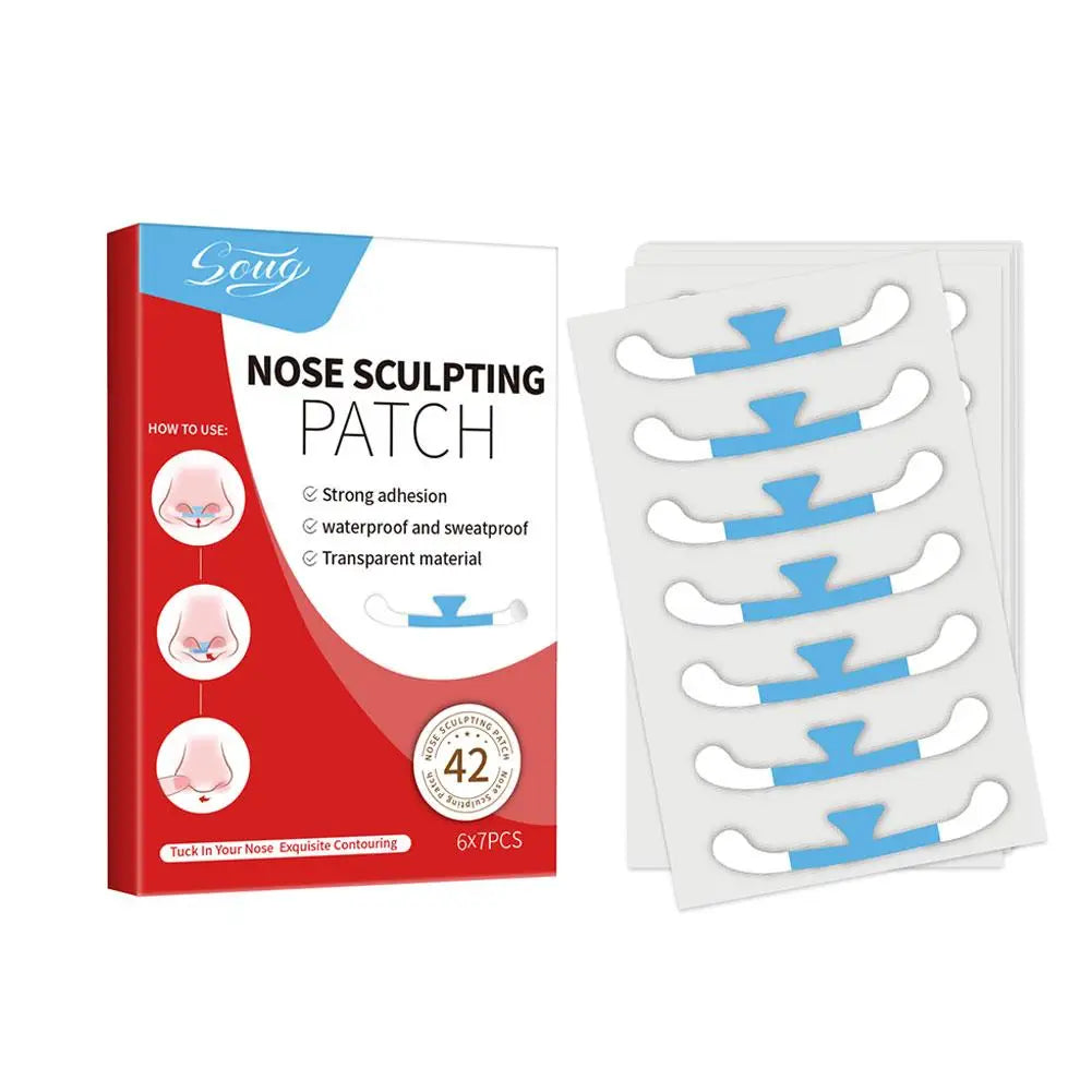 Invisible Nose Wing Slimming Stickers – Cosplay Beauty Strips Cosmetic Beauty Strips Qme 42pcs-D CN