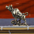 Solid Brass Elk Figurine – Retro Moose Desk Statue & Ornament Decorative Figurine Qme style 2