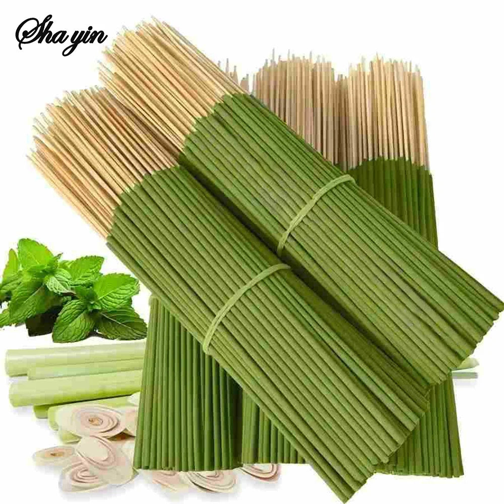 Lemongrass Oil Incense Sticks – 45 Min Burn | Eco Artificial Wood Incense Sticks Qme