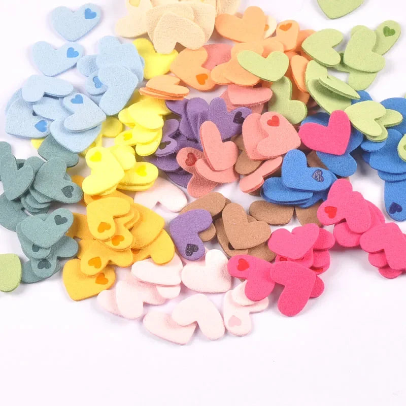 Heart Embossed Leather Labels for DIY Sewing & Crafts – 50pcs Leather Sewing Labels Qme