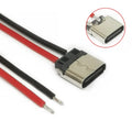 USB Type-C 2-Pin Female Welding Wire Connector Cable – 5pcs USB-C Connector Qme one size