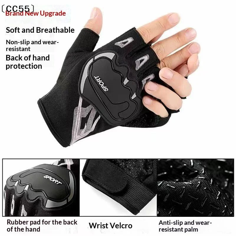 Summer Mesh Motorcycle Gloves Touch Screen Men Women Motorcycle Gloves Qst